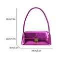 thumbnail image 2 of Bolso de mano para mujer bolso de mano pequeño a la moda elegante con solapa brillante monederos de verano bolso para la axila, 2 of 9