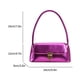 thumbnail image 2 of Bolso de mano para mujer bolso de mano pequeño a la moda elegante con solapa brillante monederos de verano bolso para la axila, 2 of 9
