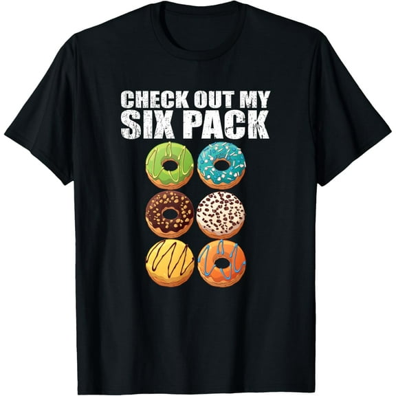 Check Out My Six Pack Donut - Funny Gym Mens T-Shirt
