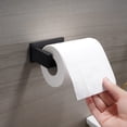 thumbnail image 4 of Portarrollos de papel higiénico sin taladrar, portarrollos de papel higiénico autoadhesivo de acero inoxidable 304 SUS para baño y cocina, negro, 4 of 5