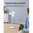 thumbnail image 3 of Pelonis 3-Speed Oscillating Free Standing Electric Household Fan, 3 of 7