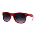 thumbnail image 1 of Classic Iconic Pop Color Horn Rim Sunglasses Red Smoke, 1 of 4