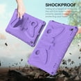 thumbnail image 3 of For 10.1" Amazon Fire HD 10 / Plus Tablet (11th Generation, 2021 Release), Shockproof Case with Rotatable Stand & Shoulder Strap, Heavy Duty Case for Fire Tablet 10 / Plus 2021,Purple, 3 of 6