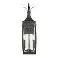 thumbnail image 3 of Matte Black Two Light Outdoor Wall Lantern from the Montpelier Collection, 3 of 5