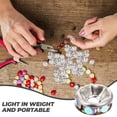thumbnail image 4 of FRCOLOR 200pcs Rondelle Alloy Rhinestone Spacer Beads Charms for Jewelry Making, 4 of 5