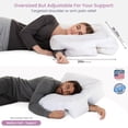 thumbnail image 2 of Almohada Wife Pillow para dormir de lado con orificio para el brazo y alivio del dolor, 2 of 8