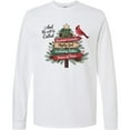 thumbnail image 3 of Inktastic Christian Christmas Tree with Red Cardinal Long Sleeve T-Shirt, 3 of 5