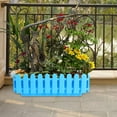 thumbnail image 2 of Raindrops 2Pcs Railing Flower Pot Garden Box Plastic Blue for Outdoor Use, 2 of 8
