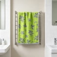 thumbnail image 2 of Btomtd Leaf Pattern Hand Towels for Face and Body, Lint Free Fast Drying Bath Towels, Thickened Absorbent Towels for Daily Facial Cleansing, Size 29" x 13.4", Green-A, 2 of 8