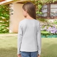 thumbnail image 4 of Girls Long Sleeve T Shirts Kids Fall Tops Crewneck Basic Tees White 160, 4 of 4