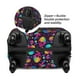 thumbnail image 2 of Balery Skull rainbow color mushroom Funda de equipaje, fundas para maletas, elástica, lavable, protector de maletas, compatible con maletas de 18 a 32 pulgadas-Medium, 2 of 7
