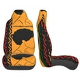 Black History Month 2025 Car Seat Covers 2Piece Set Universal Auto