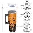 thumbnail image 4 of Halloween Bat Silhouette Pattern Tumbler with Handle and Lid,40oz Double Wall Vacuum Insulated Tumbler,Cups Gift for Women and Men, 4 of 7