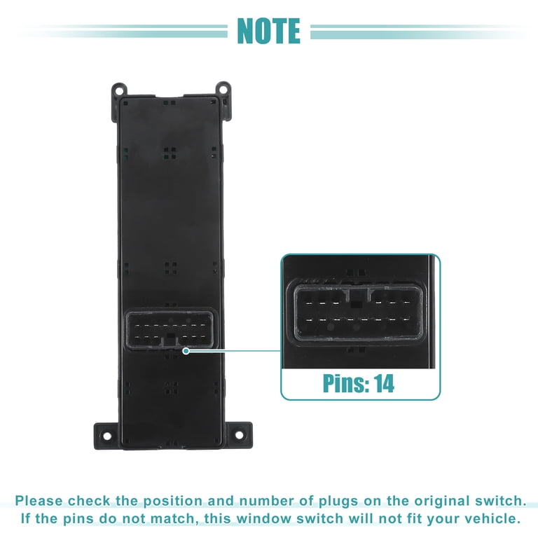 Front Driver Side Window Switch For 2008-2010 Hyundai Sonata – Gray, 935703K600, Evan-Fischer