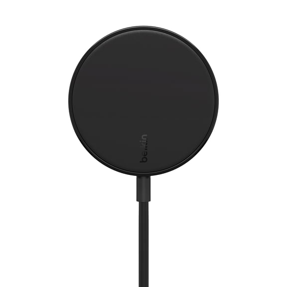 Belkin Magnetic Portable Wireless Charger Pad - 6 (2M) Long Cable - MagSafe Charger Compatible - Magnetic iPhone Charger Works W/ iPhone 15, iPhone 14, iPhone 13 - Power Supply Not Included- Black