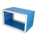 thumbnail image 4 of HUGFEGWE 7.09" x 5.12" x 4.33" Dustproof Electronic Junction Box Enclosure Case Junction Project Box for Electronic Projects Metal Blue CJB91-112628, 4 of 8