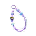 thumbnail image 3 of Llavero con cuentas, llavero de pulsera con dijes para mochila, bolso, regalo para mujer Púrpura, 3 of 8