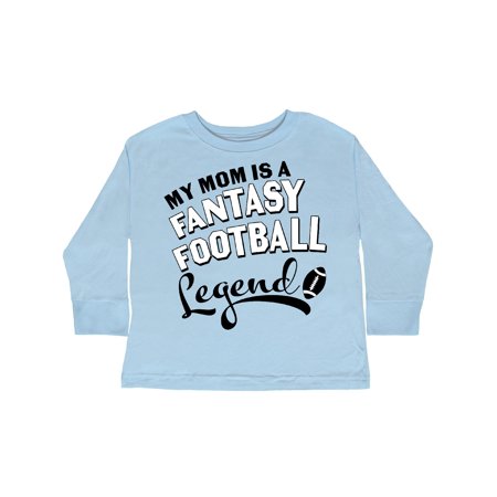 

Inktastic My Mom Is a Fantasy Football Legend Gift Toddler Boy or Toddler Girl Long Sleeve T-Shirt