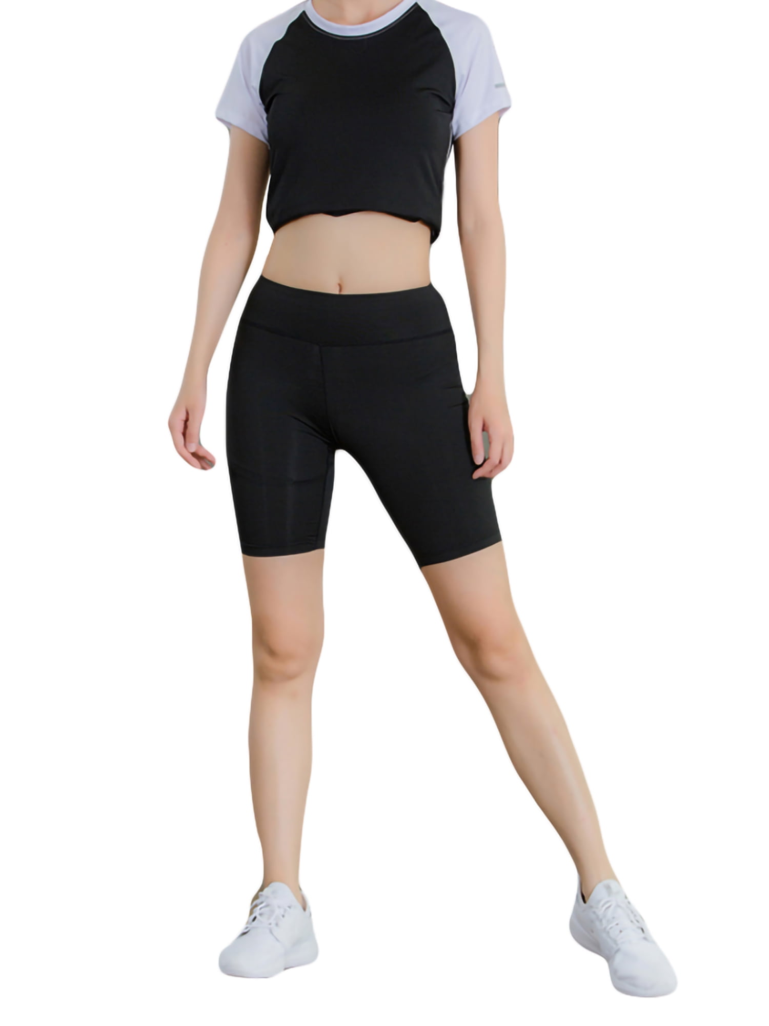 Sports Gym Workout Fitness Jogging Yoga Cycling Shorts Top