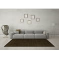 thumbnail image 3 of Ahgly Company Indoor Round Abstract Brown Modern Area Rugs, 5' Round, 3 of 4