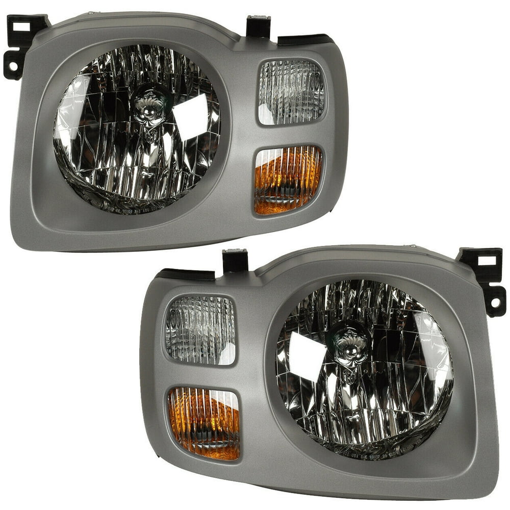 Headlights Front Lamps Pair Set for 0204 Nissan Xterra SE Left & Right