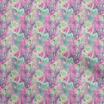 thumbnail image 1 of oneOone Georgette Viscose Pink Fabric Texture Leaf Craft Projects Decor Fabric Printed By The Yard 42 Inch Wide, 1 of 4