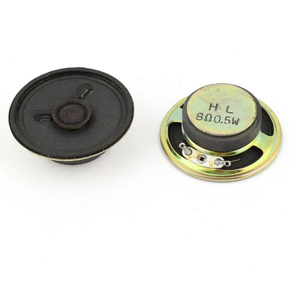 Unique Bargains 2 Pcs 0.5W 8 Ohm 50mmx15mm Magnetic Electronic Speaker Loudspeaker Replacement