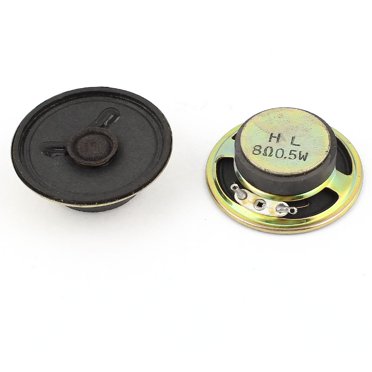Uxcell 50mm Inner Magnet Speaker Case – 0.5W, 8 Ohm – 4-Pack