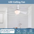 thumbnail image 3 of Ventilador Techo Moderno Decorativo LED 30 W Con Control Remoto 3 Velocidades Ajustables para El Y, 3 of 9