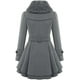 thumbnail image 4 of Abrigos de invierno para mujer con forro de sherpa, gabardina cruzada, abrigo largo de cuello alto con bolsillos, abrigo de invierno con cinturón, 4 of 5