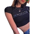 thumbnail image 3 of Qiylii Women's Girl Y2K Crop top Crewneck Short Sleeve T-Shirt Streetwear, 3 of 9