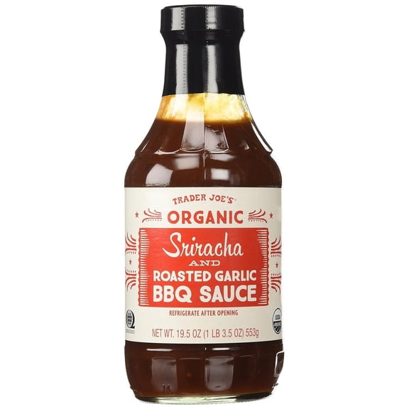 Trader Joe's Organic Sriracha & Roasted Garlic BBQ Sauce - Pack of 1