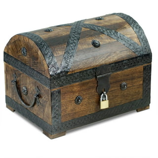 Hemoton Treasure Chest Large 2pcs Mini Pirate Treasure Box Wooden Piggy  Bank Money Box Treasure Ches…See more Hemoton Treasure Chest Large 2pcs  Mini