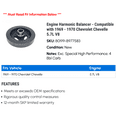 thumbnail image 2 of Engine Harmonic Balancer - Compatible with 1969 - 1970 Chevy Chevelle 5.7L V8, 2 of 2