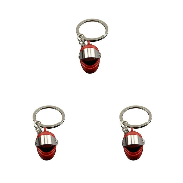 ZheElen Porte-Clés Taille Compacte Exquise Sac à Main Pendentif Décor Rouille Design à la Mode Plaqué Surface Pas de Bavures -Anneau en Forme de Rouge 3Set