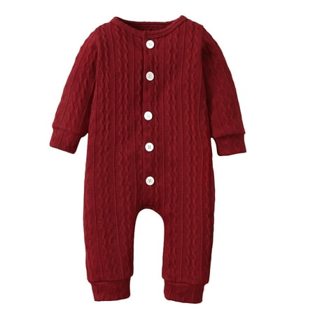 

XINSHIDE Boys Sleeve Baby Clothes Jumpsuit Infant Solid Girls Romper Long Girls Romper Jumpsuit Baby Clothing