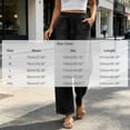 thumbnail image 3 of Sunnin Women Elastic Waist Wide Leg Jeans Solid Color Casual Loose Denim Pants with Pockets, 3 of 8