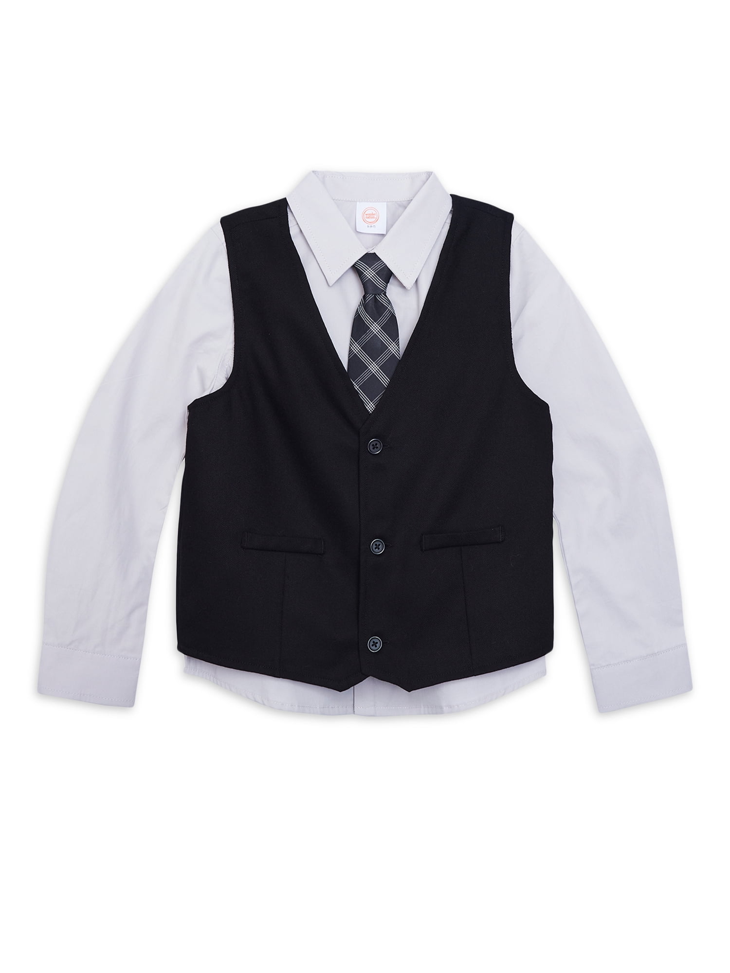ANDE Boys Core 4 Piece Vest Set, Sizes 4-16 & Husky