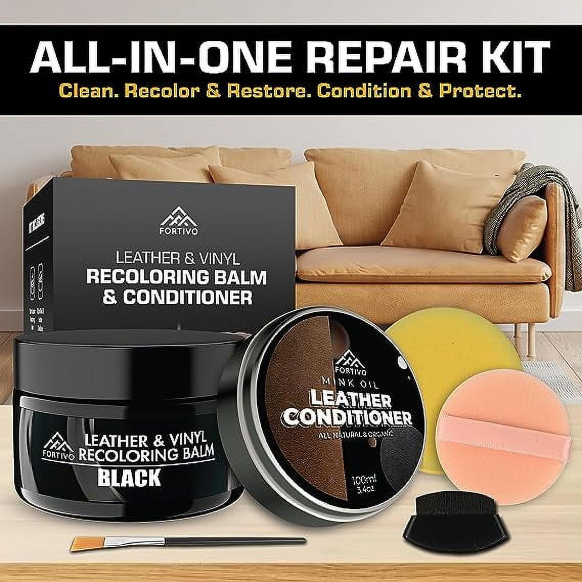 Leather Recoloring Balm Leather Renovation Polishing Care Oil