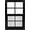 Black, variant on 1 Pack Shed Window Flush Mount Window with Tempered Glass,House Small Windows,Household Sliding Windows for Chicken Coop, Playhouse, Household, Garage