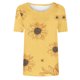thumbnail image 4 of Fiudx Camisetas para Mujer Camiseta de Manga Corta con Cuello Redondo y Estampado Informal para Mujer a La Moda, 4 of 4