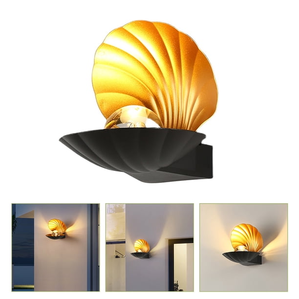 unbranded De Pared Exterior En Negro Con Shell Para Ambientes Interiores Y
