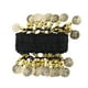thumbnail image 1 of Pulsera de Muñeca Sunnimix Con Brazalete de Tobillo Y Brazo de Danza del Vientre 24 Monedas de Oro Negro, 1 of 8