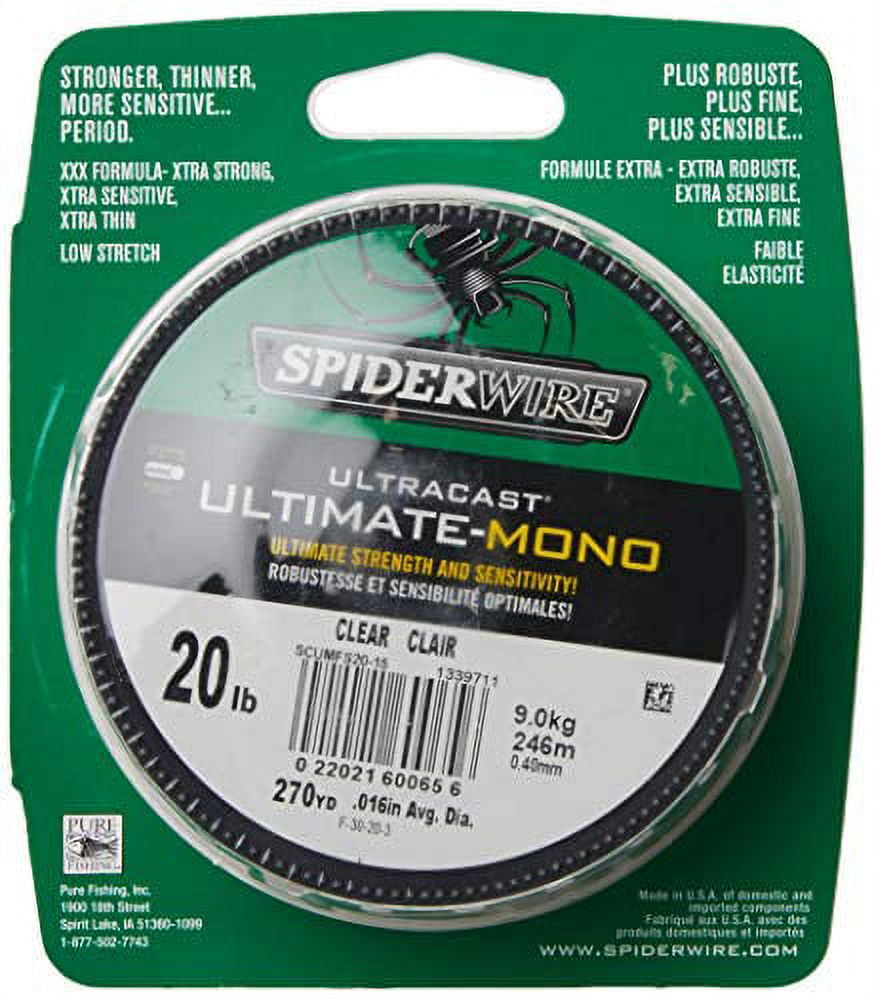Spiderwire UltraCast® Ultimate Mono Monofilament Fishing Line 4lb