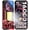Red, variant on WP56 Rugged Phone 5G Unlocked,16000mAh Battery 32B+256GB/2TB Android 15 Rugged Smartphone,1000-Lumen Camping Light 6.8" FHD+ 120Hz 108MP+32MP,128dB Louder Speaker Waterproof Cell Phone,NFC/GPS/OTG