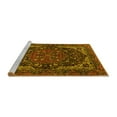 thumbnail image 2 of Ahgly Company Machine Washable Indoor Round Persian Yellow Traditional Area Rugs, 6' Round, 2 of 4