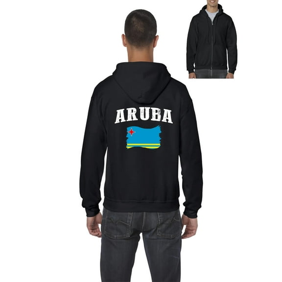 Normal is Boring - Men's Sweatshirt Full-Zip Pullover, up to Men Size 5XL - Aruba