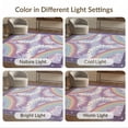 thumbnail image 7 of ODIKA Pink Enchanted Frame Stripe Playful Galaxy Shaped for Master Suite, California King, Under Bed, Foldable Easy Care, 7 of 7