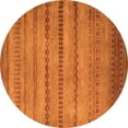 thumbnail image 1 of Ahgly Company Indoor Round Oriental Orange Modern Area Rugs, 8' Round, 1 of 4
