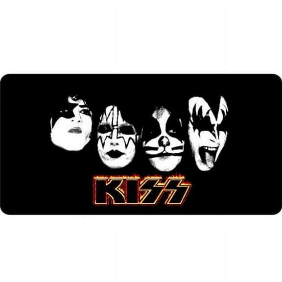 212 Main LPO372 Kiss the Rock Band Photo License Plate